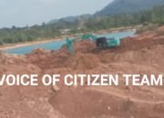 1 (Satu )  Unit Excavator dan Tambang Ilegal di Desa Keposang Diduga Milik APIN Warga Toboali