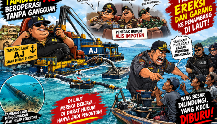 Ketika Penegak Hukum di Bangka Barat Bersikap tak Adil : Ereksi di Tambang Kerenggan Tembelok Justru Lemah Syahwat di Tambang AJ